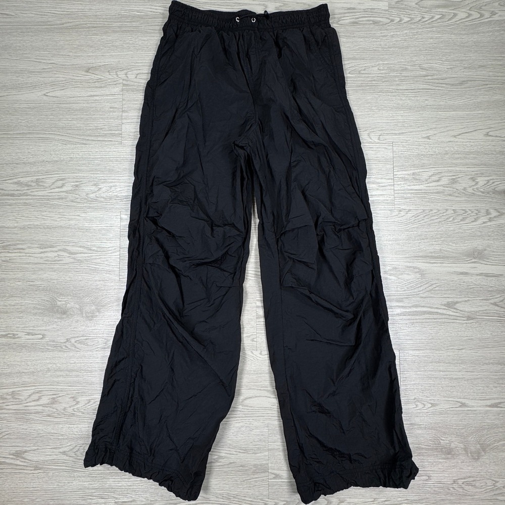 Windsor Women's Nylon Parachute Pants Black Medium Outdoor Rain Adjustable Hem